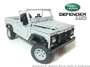 Уникален Lego Land Rover Defender 110 в мащаб 1:8,4 (галерия + видео)