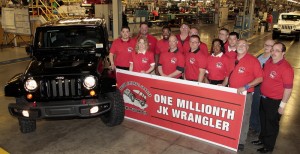 Jeep Wrangler JK чукна 1 милион бройки