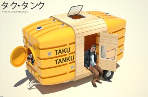 Taku-Tanku: ексцентрична каравана за велосипед